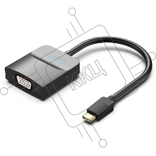 Мультимедиа конвертер Vention USB Type C M/VGA 15F, Черный