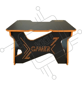 Игровой стол Generic Comfort Gamer Mini Seven/DS/NO чёрно-оранжевый (ЛДСП Е1, 120 x 90 x 75)