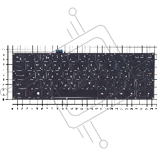 Клавиатура для ноутбука Lenovo Yoga 3 pro 1370, черная с подсветкой