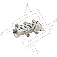 ДЕЛИТЕЛЬ ТВ х 4 под F разъём 5-1000 МГц | 05-6023 | PROconnect