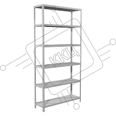 Металлические стеллажи Стеллаж MS 220/100х60/6 (Размеры внешние (ВхШхГ) 2200х1000х600 мм, 6 полок, с единой стойкой)