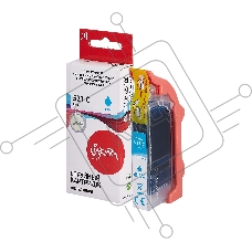 Струйный картридж Sakura 2934B004 (521 C) для Canon, голубой, 8,4 мл., 530 к.