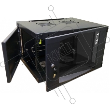 Шкаф настенный Next, 18U 550x600, стеклянная дверь, черный