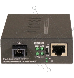 GT-806A60 медиа конвертер 10/100/1000Base-T to WDM Bi-directional Fiber Converter - 1310nm - 60KM