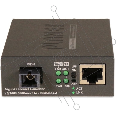 GT-806A60 медиа конвертер 10/100/1000Base-T to WDM Bi-directional Fiber Converter - 1310nm - 60KM