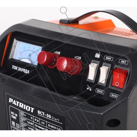 Устройство пуско-зарядное PATRIOT BCT- 30 Start  220В±15% 1250Вт 12/24В з/п35.0/200А 40-430А/ч 8.3к