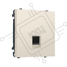 Комплект механизма компьютерной розетки SIGMA Бежевый матовый RJ-45 (8P8C) CAT6 с/ш QUANT PRO (SP3320, PR188)