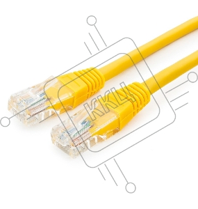 Патч-корд UTP Cablexpert кат.5e, 0.25м, литой, многожильный (жёлтый)