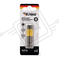 Бита шестигранная для шуруповерта KRANZ HEX5х50 мм (2 шт./уп.)