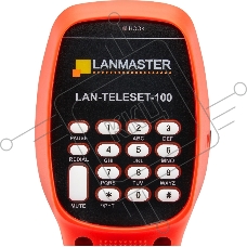 Трубка телефонная Lanmaster LAN-TELESET-100 для тестирования красный