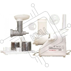 Мясорубка электрическая Белвар Помощница КЭМ-36/220-4-33, 1000 Вт, насадка для теста, колбас, шинковка, соковыжималка реверс