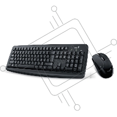 Клавиатура + мышь Genius KM-200 wired kombo / Optical mice, 3 buttons, 1000 DPI / Compatible with Windows® 7, 8, 8.1, 10 / Mac. OS X 10.8 or later / Cable length 1.5m