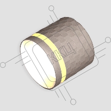 Спот GWL-GX53-M-IP20 Графит С боковым рассеивателем Кирпич