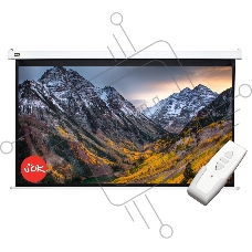 Экран 186x105см Motoscreen 16:9 настенно-потолочный  (моторизованный) 84' Matt White (MW)