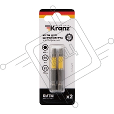 Бита шестигранная для шуруповерта KRANZ HEX4х50 мм (2 шт./уп.)