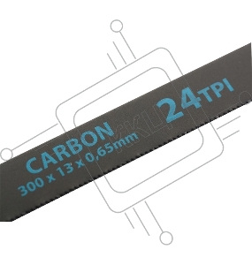 Полотна для ножовки по металлу, 300 мм, 24TPI, Carbon, 2 шт.// Gross