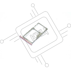 Лоток для SIM-карты Meizu M3s/M3s mini/M3 Note розовый
