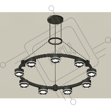 Светильник Ambrella light XR92051901/9 SBK/FR черный песок/белый матовый GX53 (A9205, C9242, N8434)