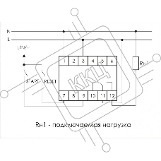 Реле времени PCS-516 (многофункц. (вход: START/RESET) 230В 8А 1перекл. IP20 монтаж на DIN-рейке)(аналог РВО-1М) F&F EA02.001.013