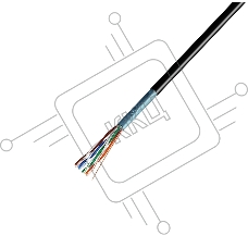 Кабель витая пара REXANT F/UTP, категория 5e, ZH нг(А)-HF, 4PR, 24AWG, внешний, черный, 305 м