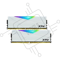 Оперативная память XPG Spectrix D50 RGB, DDR4, 8GB (1x8GB), 3600MHz, CL18, с радиатором, белый, RGB