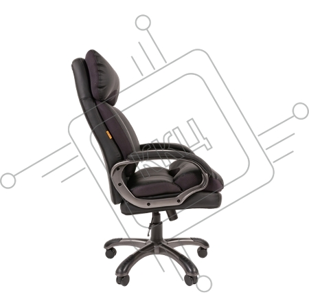 Офисное кресло Chairman 505 экопремиум черный (черный пластик)
