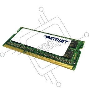 Память Patriot 8GB DDR3 1600MHz, SO-DIMM (PC3-12800) PSD38G1600L2S
