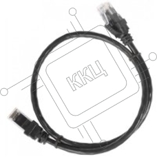 Коммутационный шнур ITK (патч-корд), кат.5Е UTP, 1м, черный
