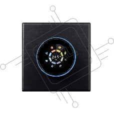 Термостат для электрических теплых полов Moes Wi-Fi Smart Knob Thermostat черный модели WHT-7000
