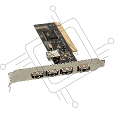 Контроллер Exegate EXE-352 PCI, 4*USB2.0 ext + 1*USB2.0 int (OEM) EX281227RUS