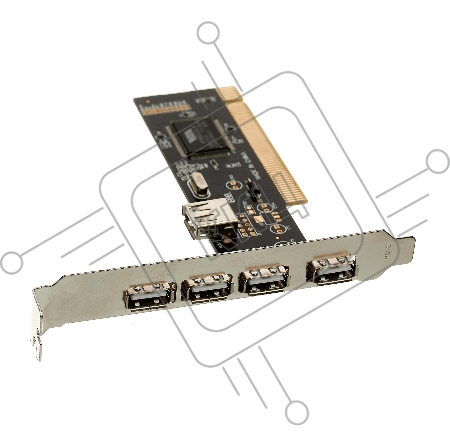 Контроллер Exegate EXE-352 PCI, 4*USB2.0 ext + 1*USB2.0 int (OEM) EX281227RUS
