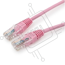 Патч-корд UTP Cablexpert кат.5e, 0.5м, литой, многожильный (розовый)