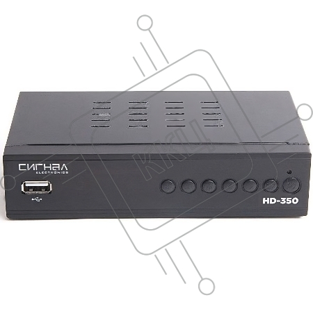 Ресивер эфирный цифровой DVB-T2/C HD HD-350 металл, дисплей DOLBY DIGITAL, HEVC Сигнал Electronics