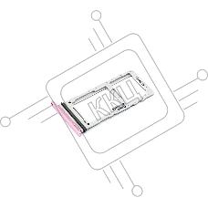 Лоток для SIM-карты Samsung Galaxy S20 / S20 Plus / S20 Ultra (G980F/G988B/G985B) красный