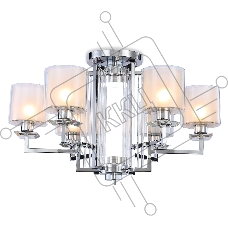 Светильник Ambrella light TR4418/6 CH/CL/FR хром/прозрачный/белый матовый E27*6 max 40W D748*463