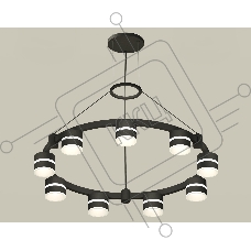 Светильник Ambrella light XR92051902/9 SBK/FR черный песок/белый матовый GX53 (A9205, C9242, N8445)