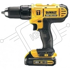 Дрель-шуруповерт DeWalt DCD778S2T-QW, Аккумуляторная, 18В, 2 АКБ, Ударная, Кейс