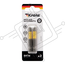 Бита для шуруповерта KRANZ PZ2х50 мм (2 шт./уп.)