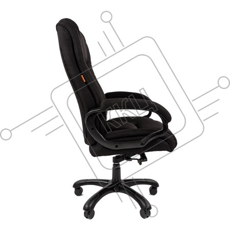 Кресло Chairman 410 Россия ткань SX черная (черный пластик)
