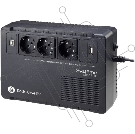 ИБП Systeme Electriс Back-Save, 800VA/480W, 230V, Line-Interactive, AVR, 3xSchuko, USB charge(type A), USB