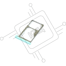 Лоток для SIM-карты Meizu M5 голубой