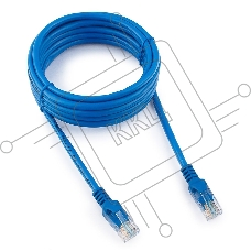 Патч-корд UTP Cablexpert кат.5e, 3м, литой, многожильный (синий)
