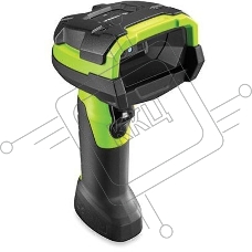 Сканер штрих-кода ручной Zebra DS3608 (DS3608-SR3U4600VZW) 2D имидж, проводной, USB, зеленый/черный