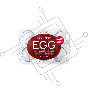Набор нереалистичных мастурбаторо TENGA  EGG - II, TPE, белый, 6,1 см, 6 шт