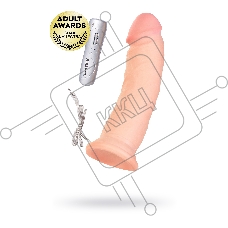 Реалистичный вибратор TOYFA RealStick Elite Vibro, TPR, телесный, 7 режимов вибрации, 21 см
